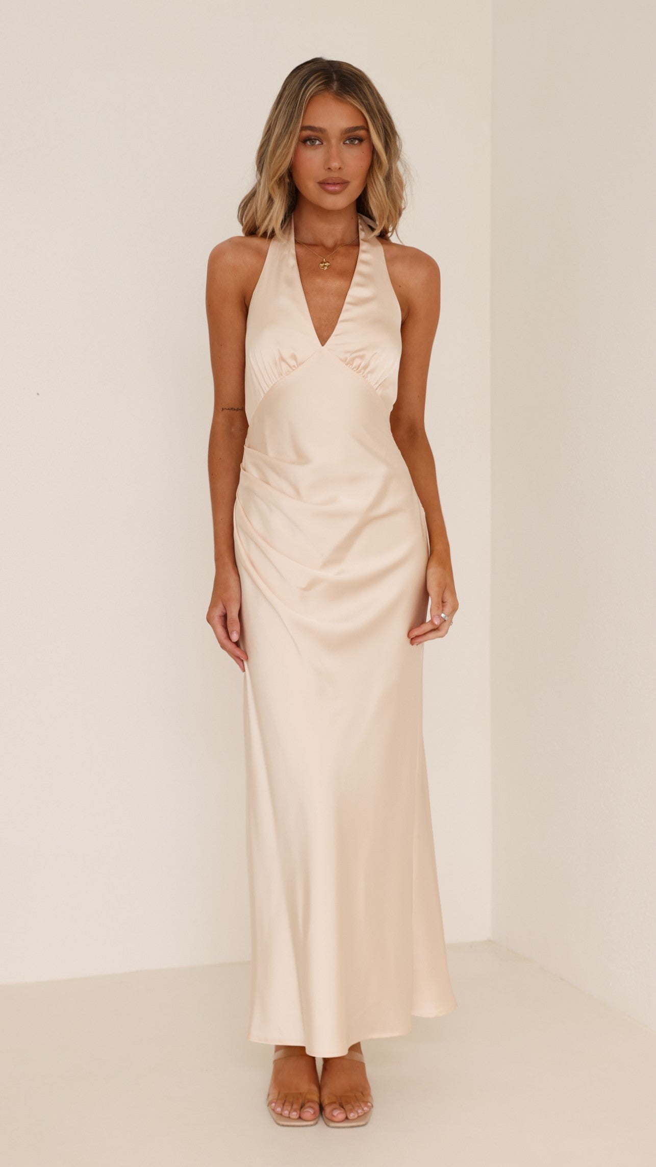 Sylvie Maxi Dress - Soft Gold - Billy J
