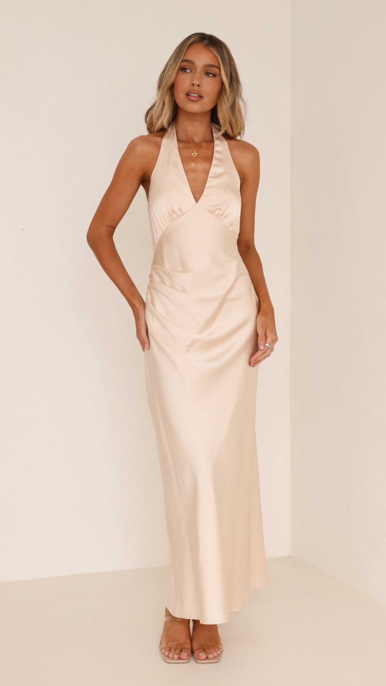 Sylvie Maxi Dress - Soft Gold