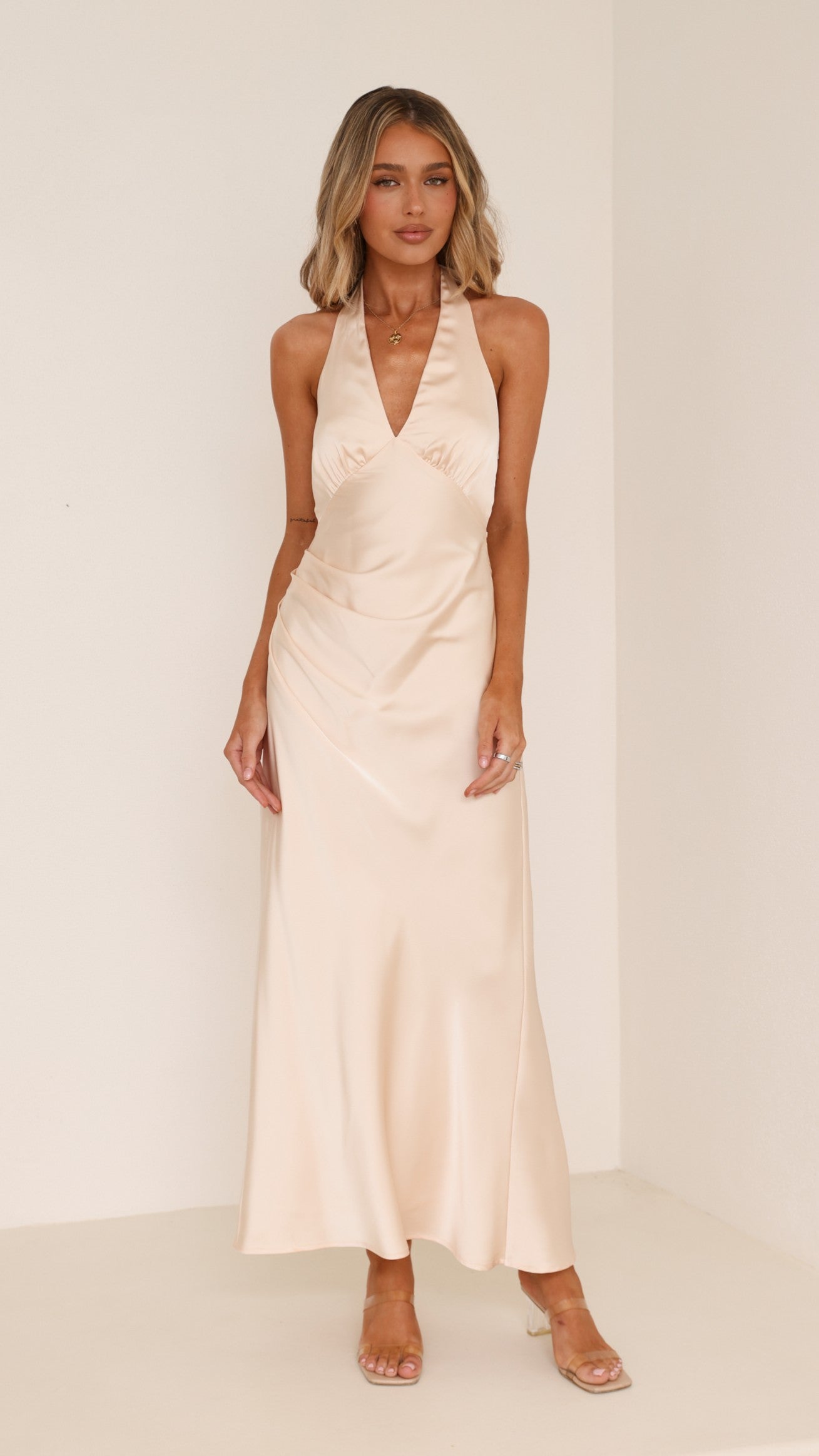 Sylvie Maxi Dress - Soft Gold - Billy J