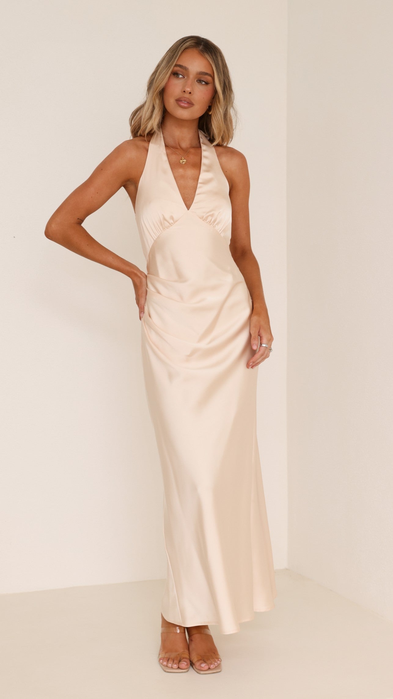 Sylvie Maxi Dress - Soft Gold