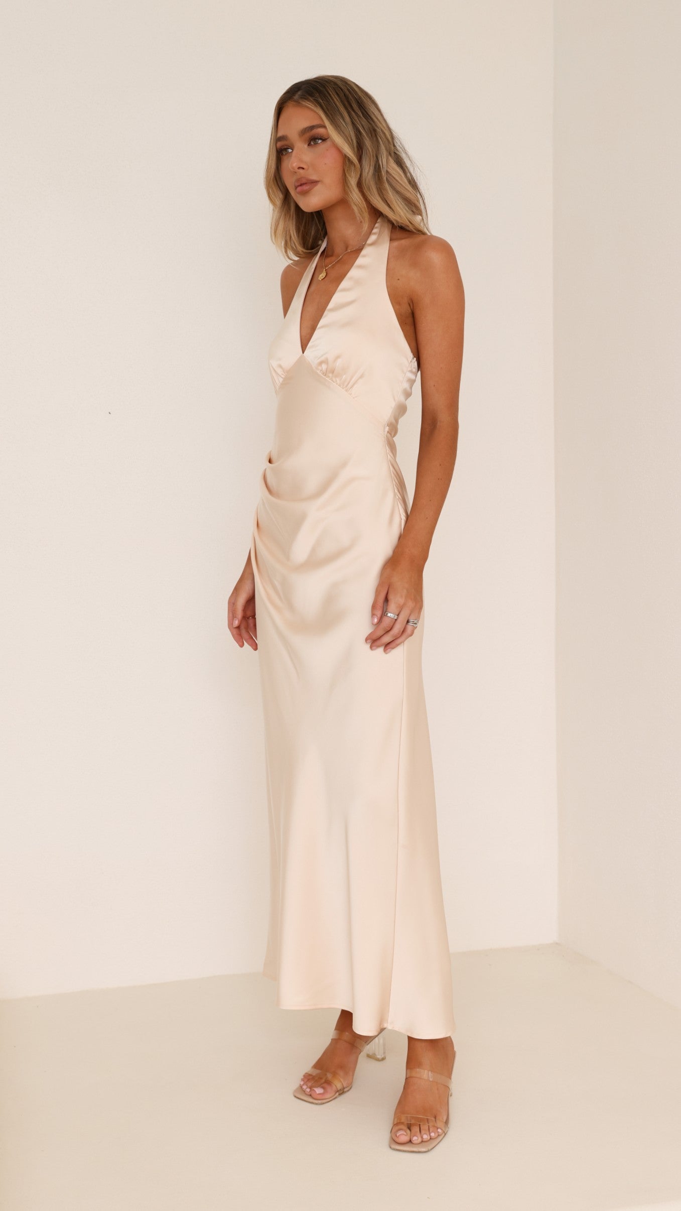 Sylvie Maxi Dress - Soft Gold - Billy J