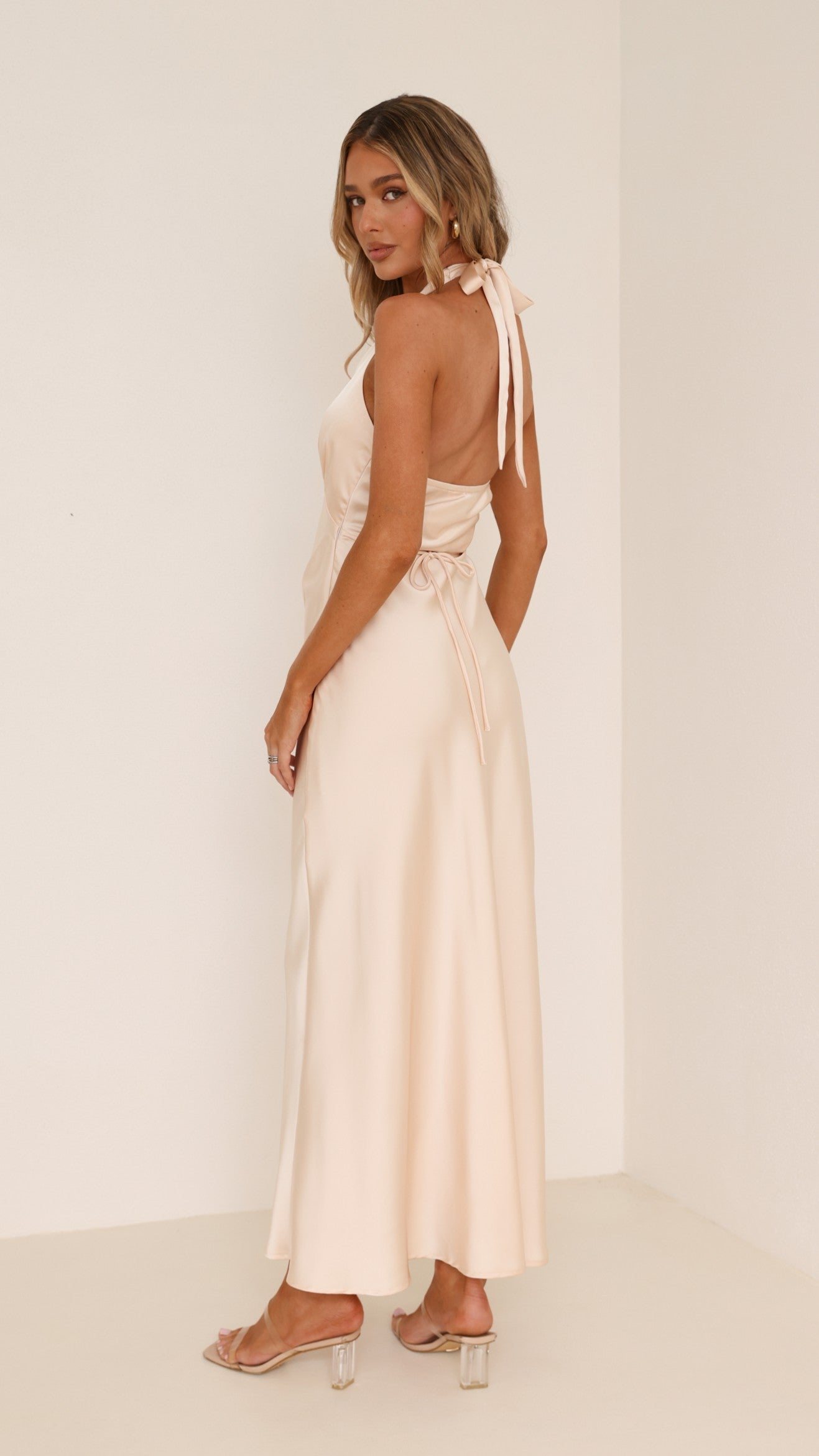 Sylvie Maxi Dress - Soft Gold - Billy J
