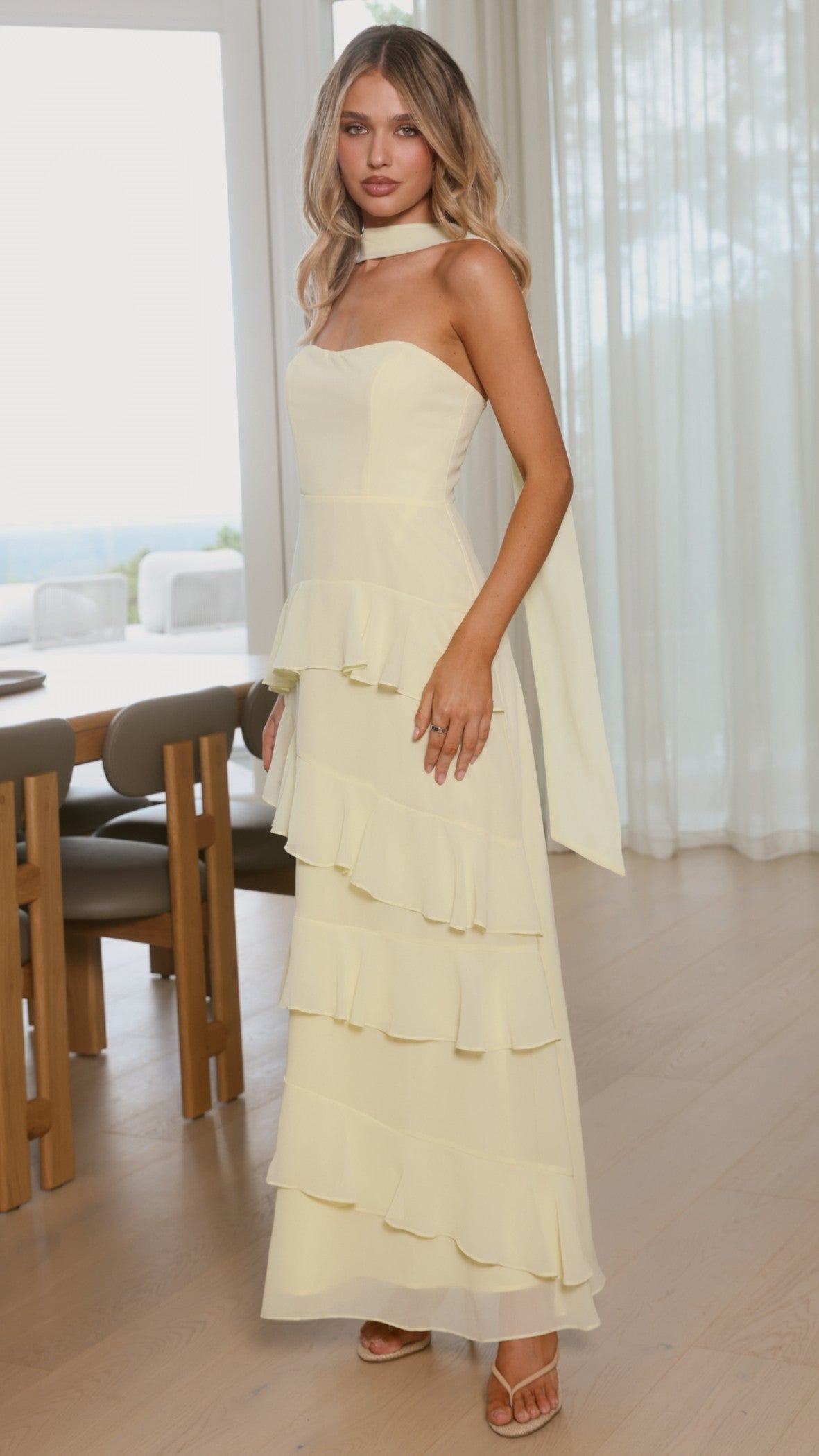 Flora Maxi Dress - Yellow - Billy J