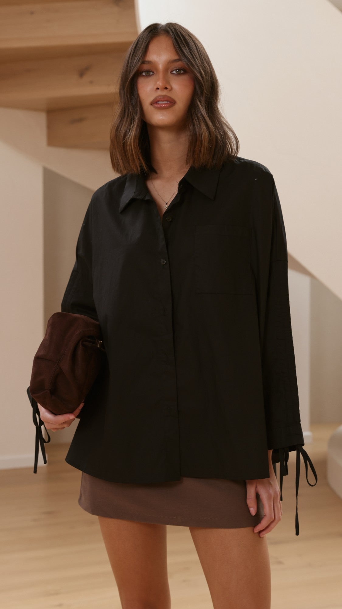 Alanna Shirt - Black - Billy J