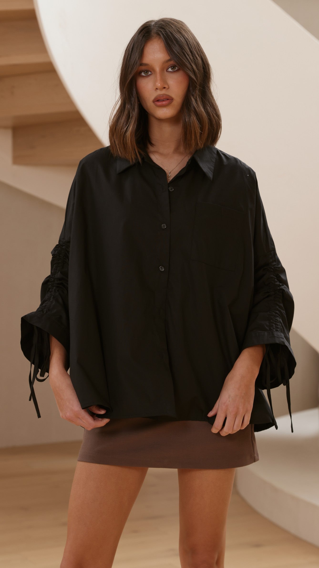 Alanna Shirt - Black - Billy J
