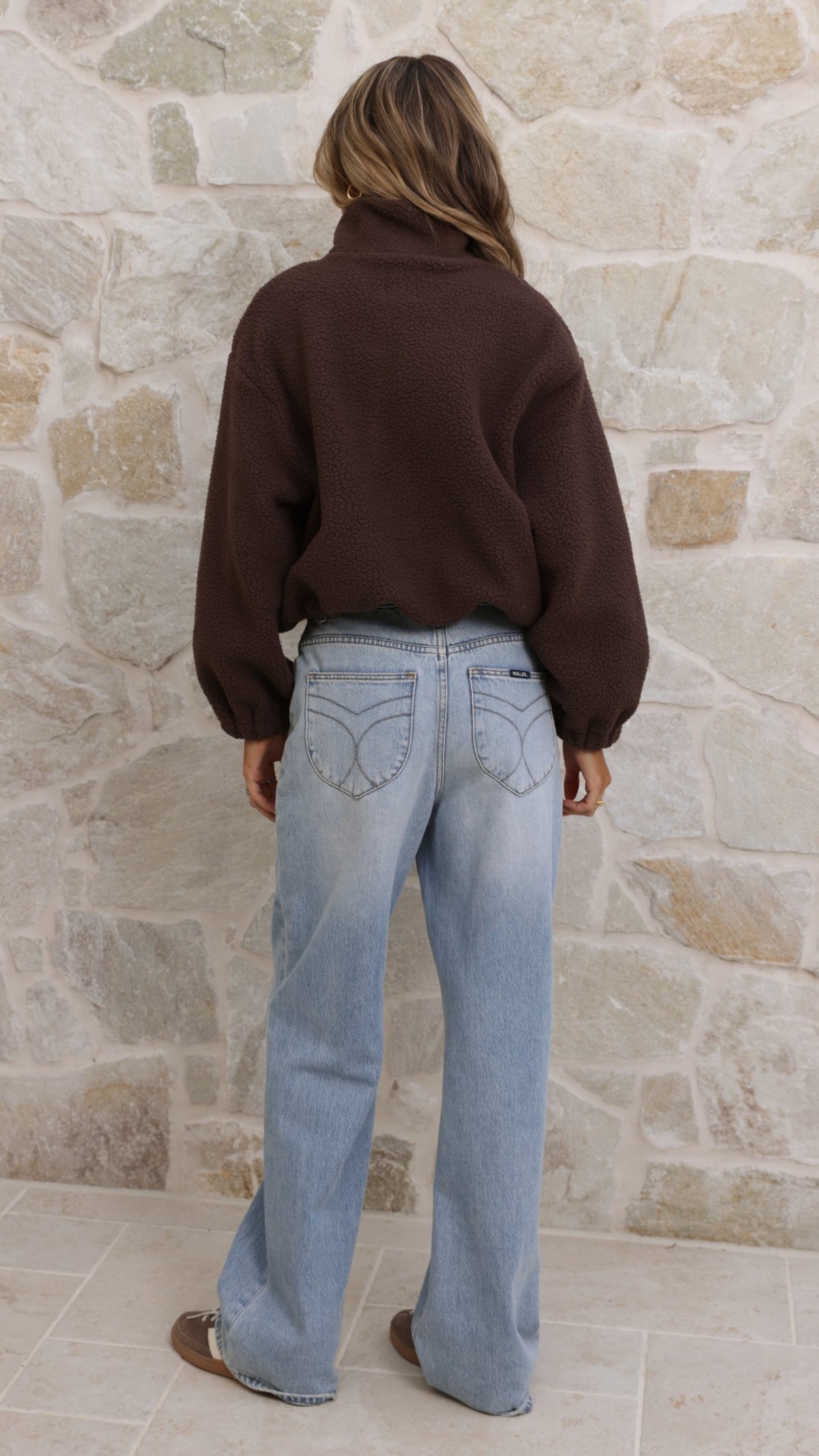 Maisie Teddy Jacket - Chocolate - Billy J
