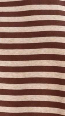 Clara Tee - Brown/Beige Stripe - Billy J