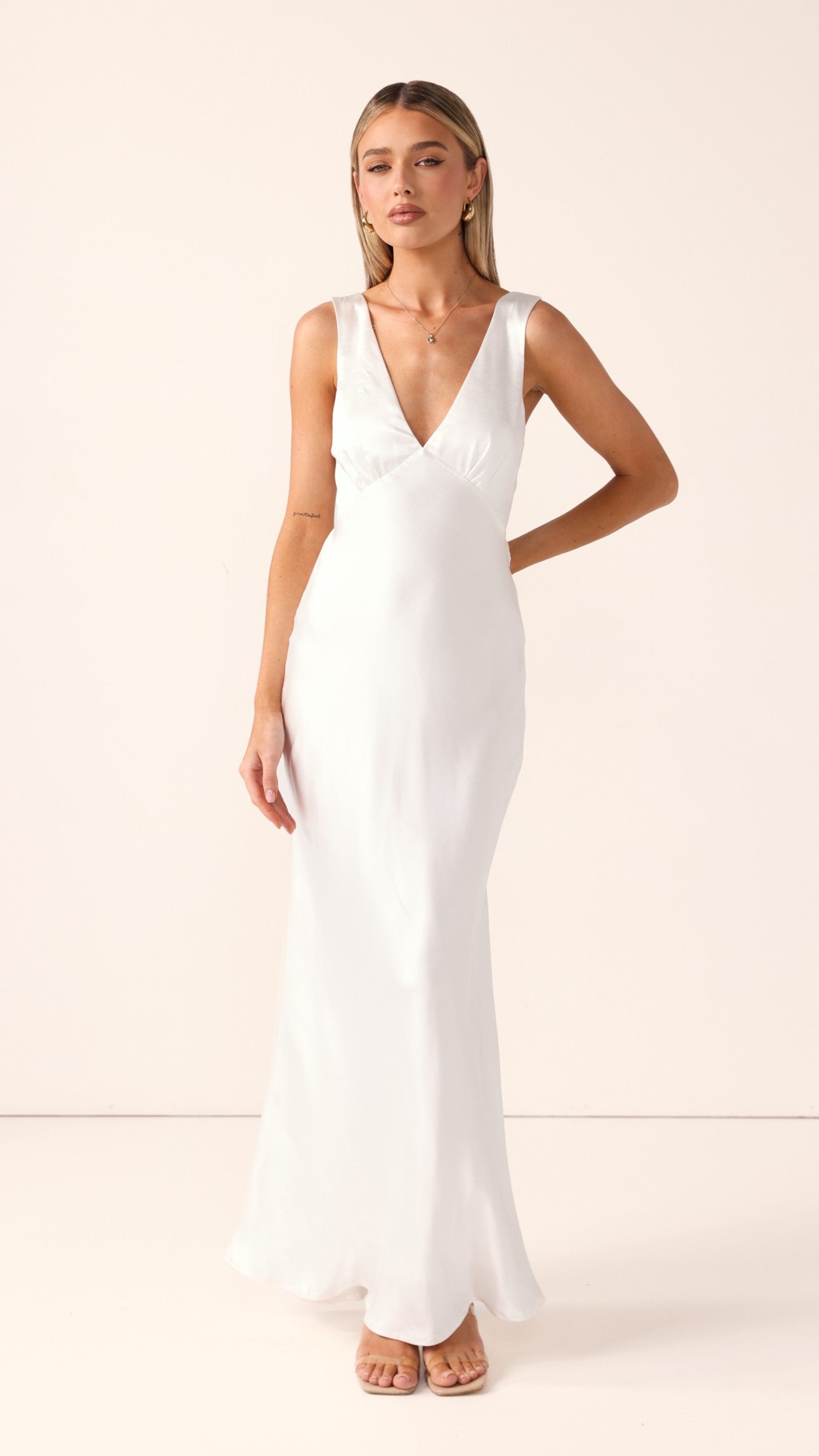 Sofia Maxi Dress - Ivory - Billy J