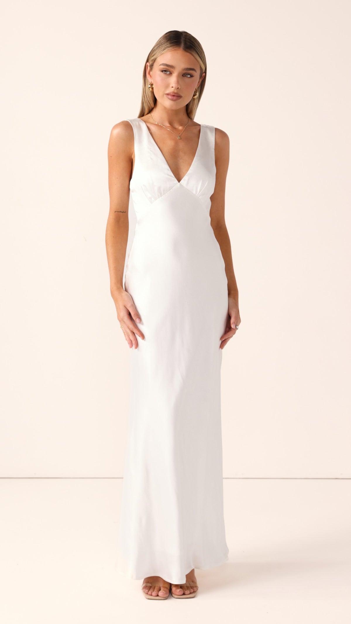 Sofia Maxi Dress - Ivory - Billy J