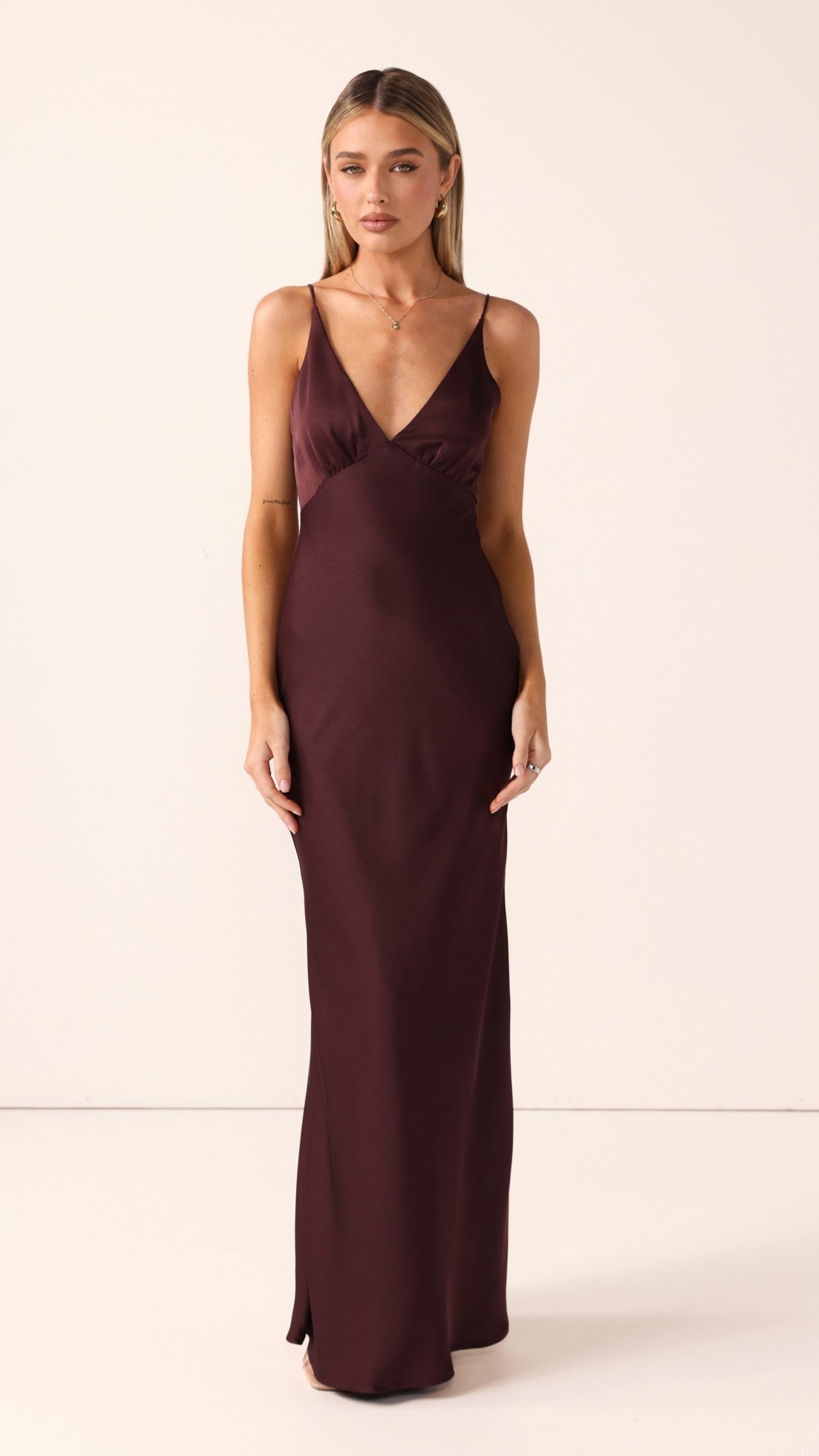 Ziah Maxi Dress - Chocolate - Billy J