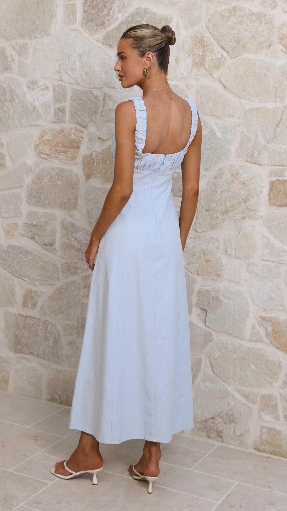 Adley Maxi Dress - Blue - Billy J
