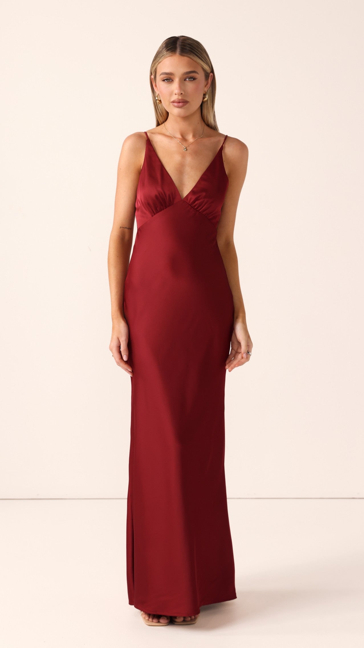 Ziah Maxi Dress - Wine - Billy J