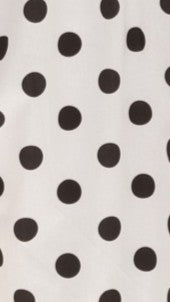 Dimmi Maxi Dress - White/Black Spot - Billy J