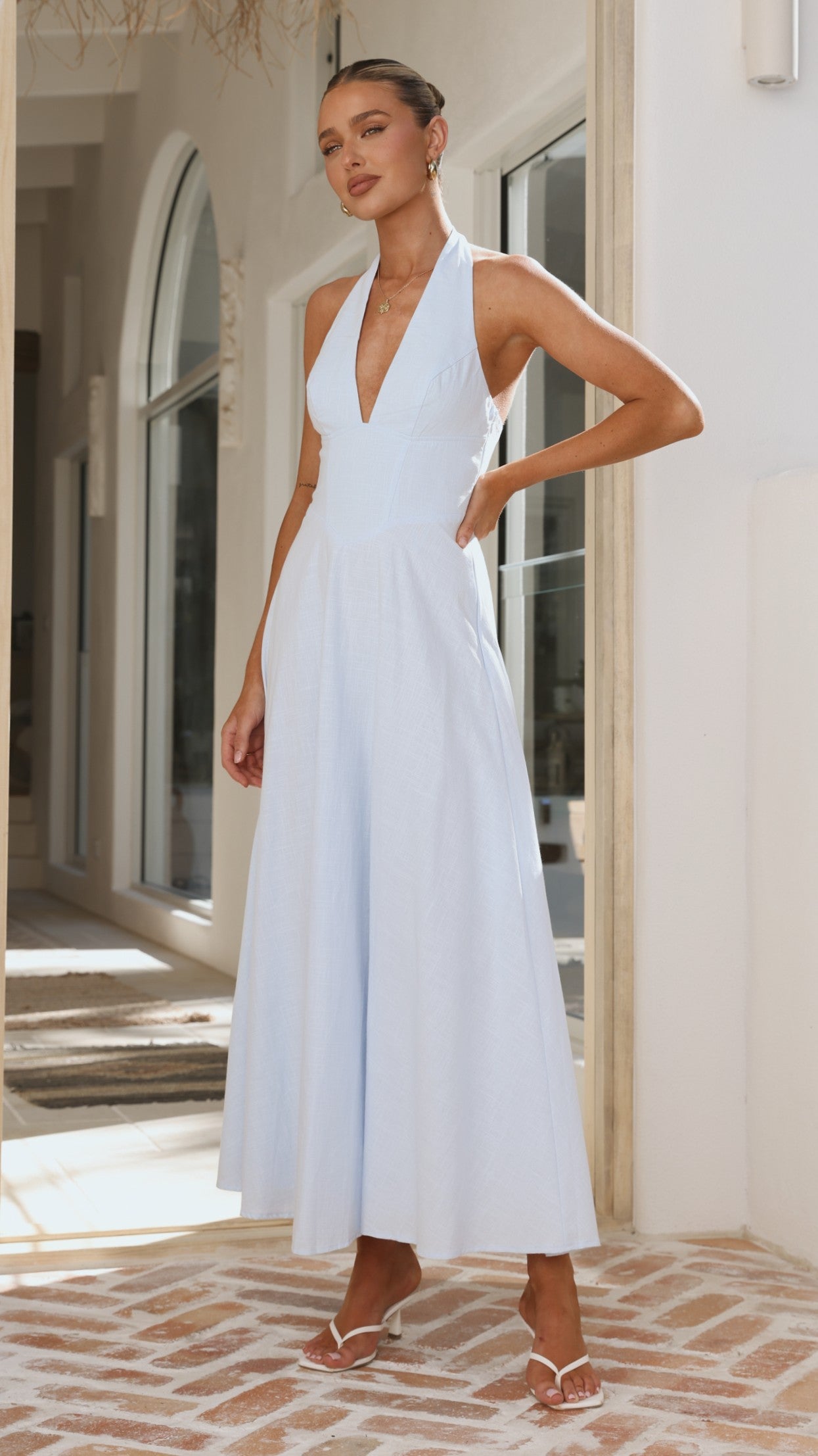 Skye Maxi Dress - Blue - Billy J