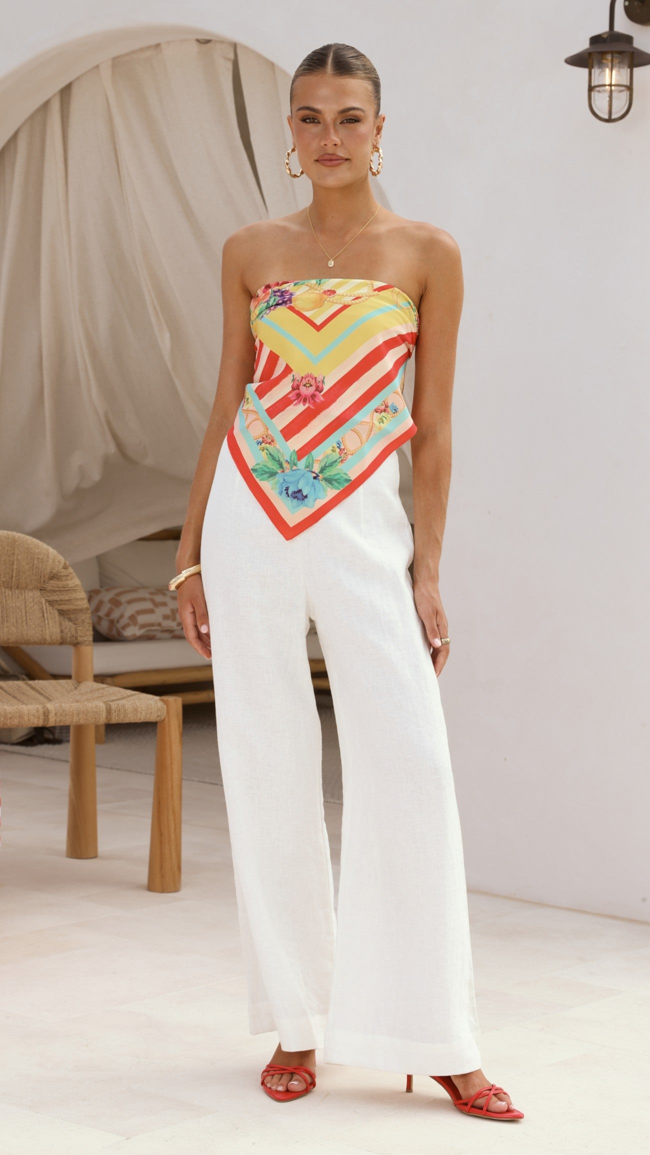 Imogen Scarf - Positano Red - Billy J
