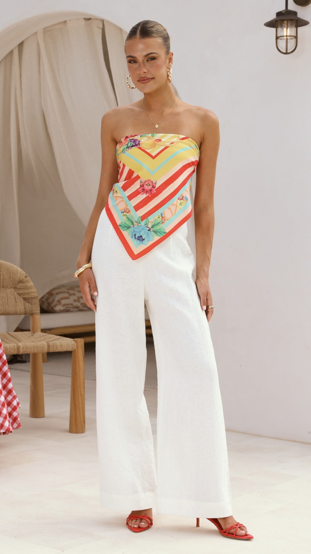 Imogen Scarf - Positano Red - Billy J
