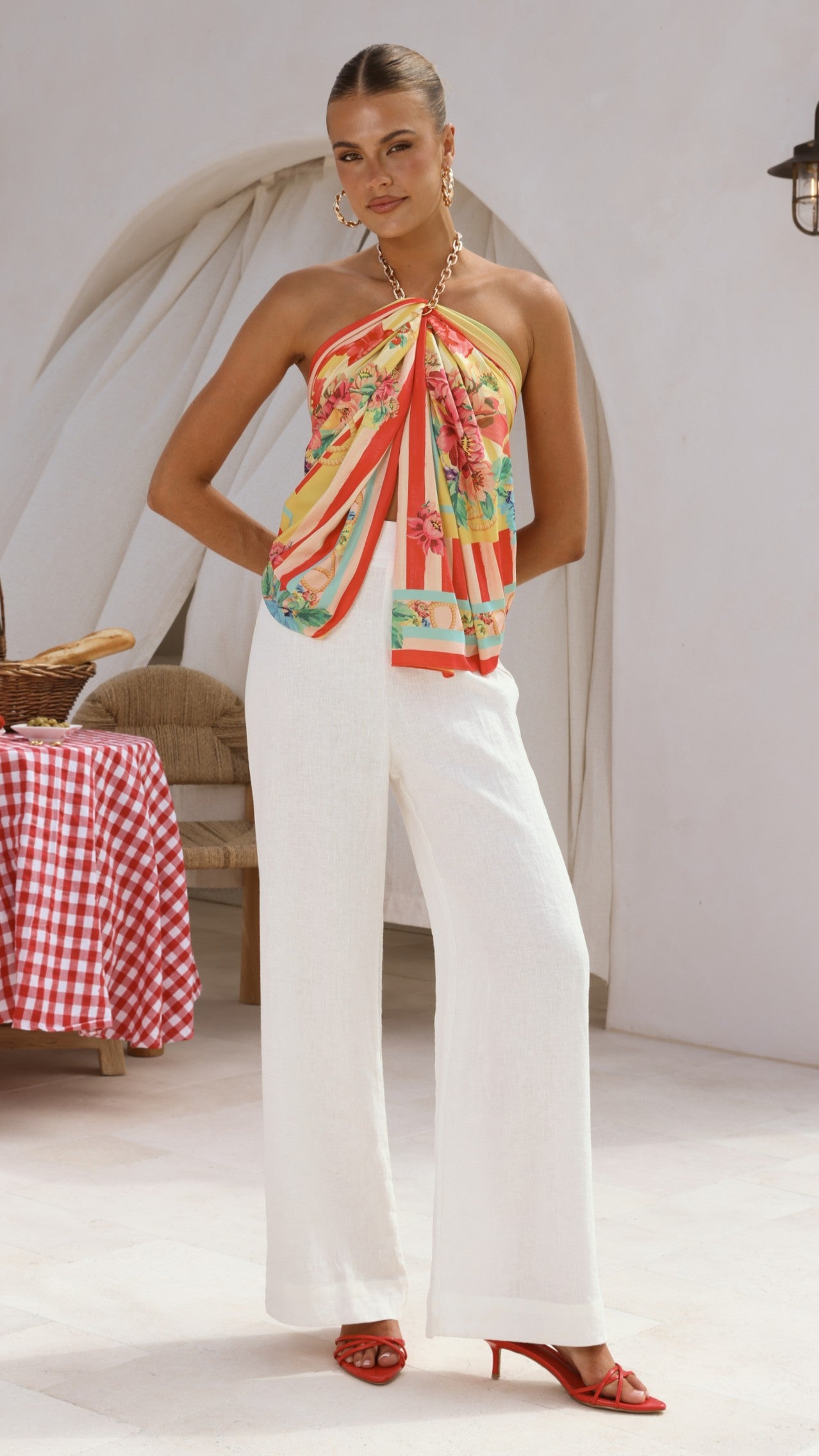 Imogen Scarf - Positano Red - Billy J
