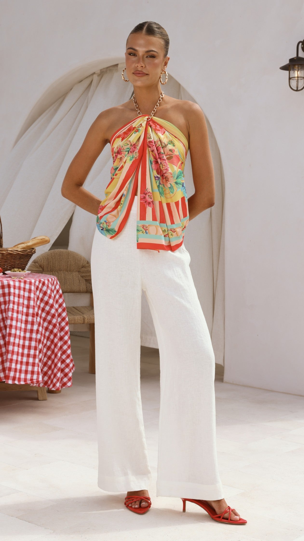 Imogen Scarf - Positano Red - Billy J