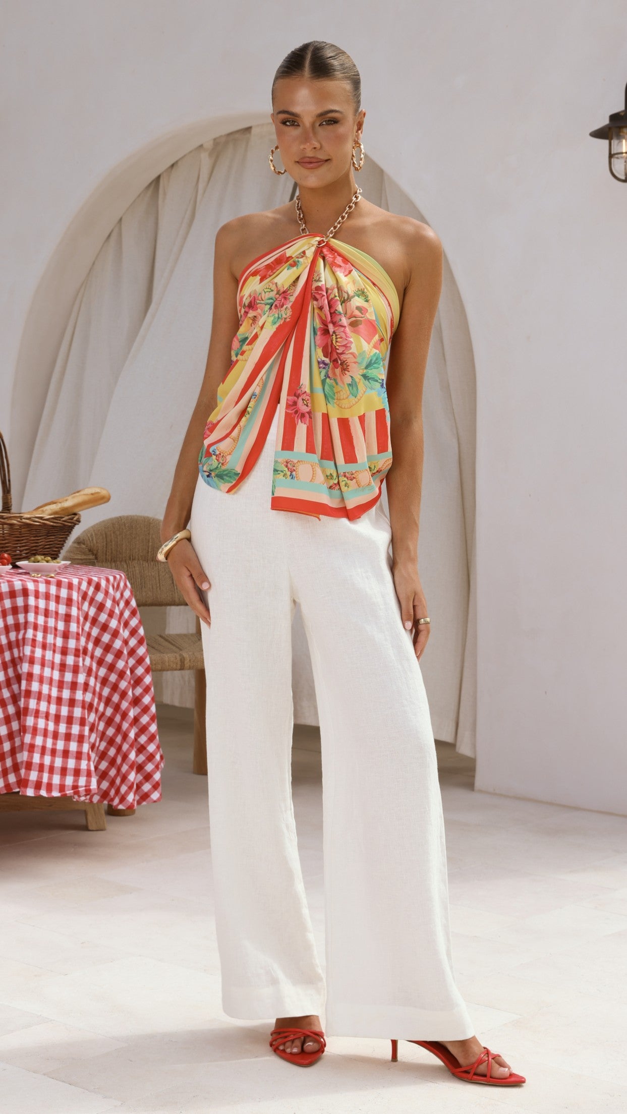 Imogen Scarf - Positano Red - Billy J