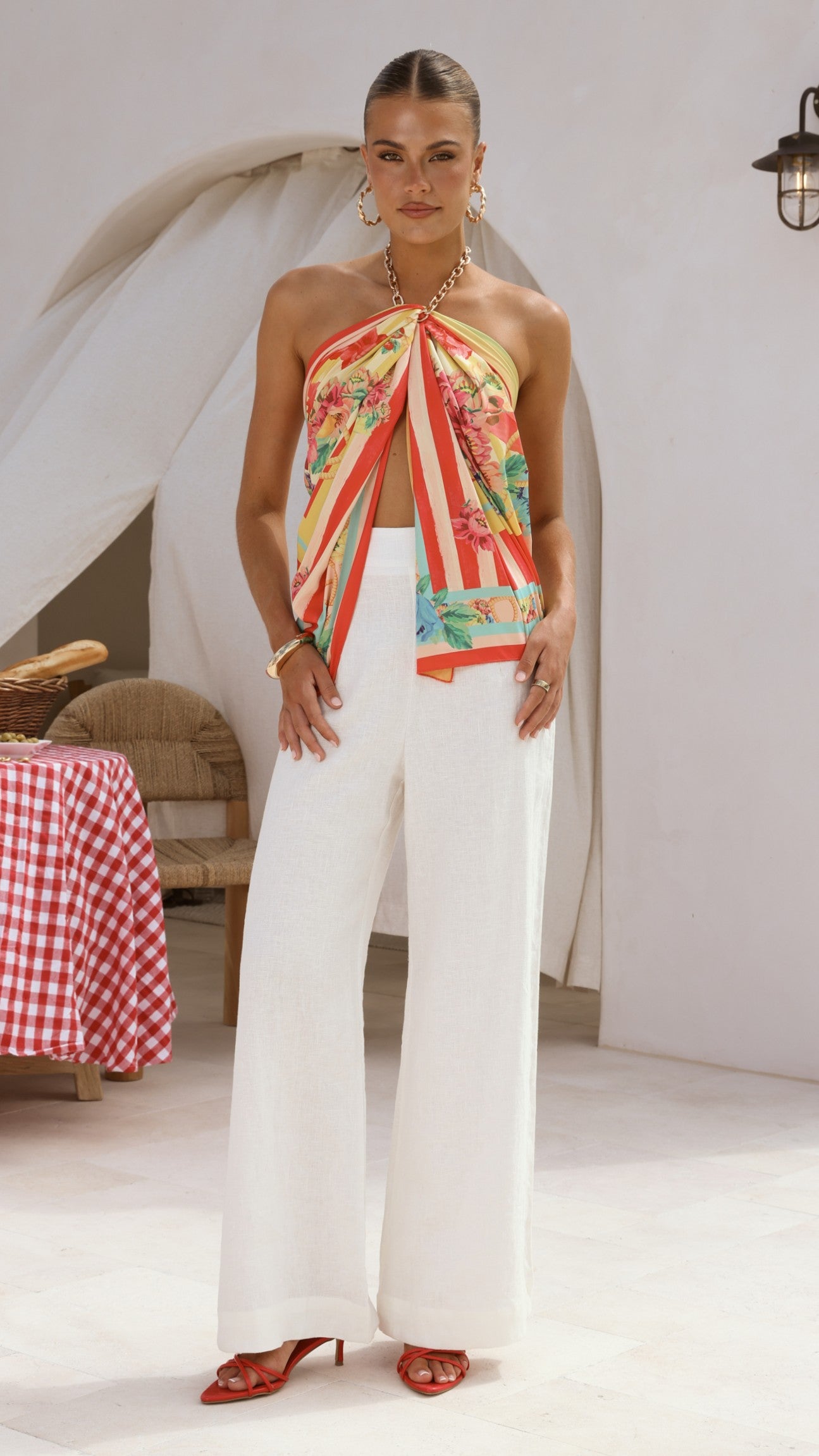 Imogen Scarf - Positano Red - Billy J