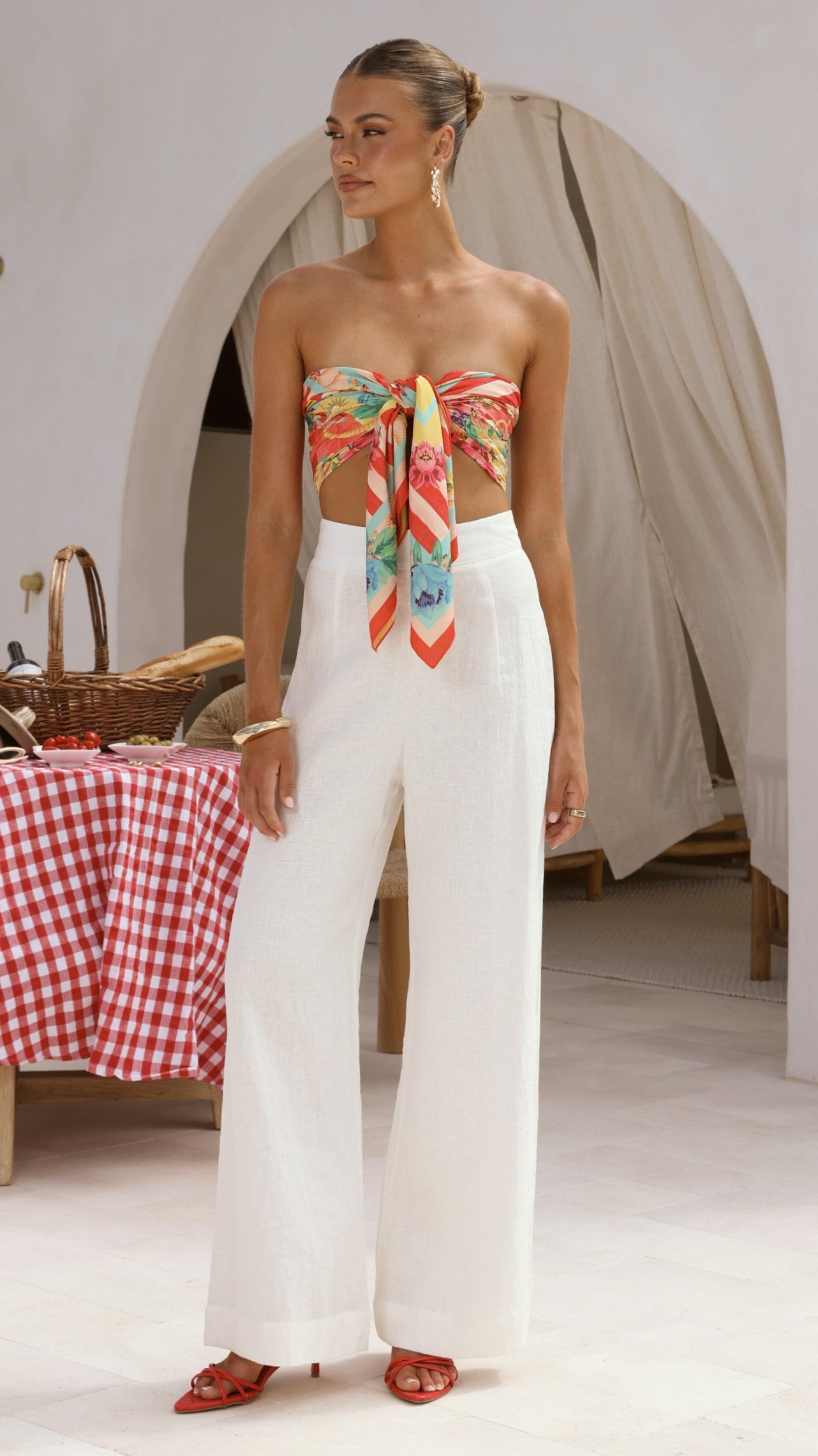 Imogen Scarf - Positano Red - Billy J