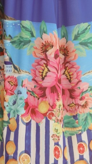 Bloom Maxi Dress - Positano Cobalt - Billy J