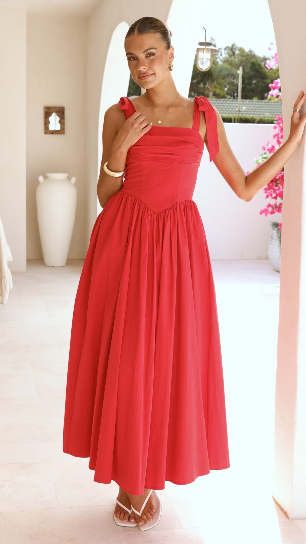 Haisley Maxi Dress - Red - Billy J