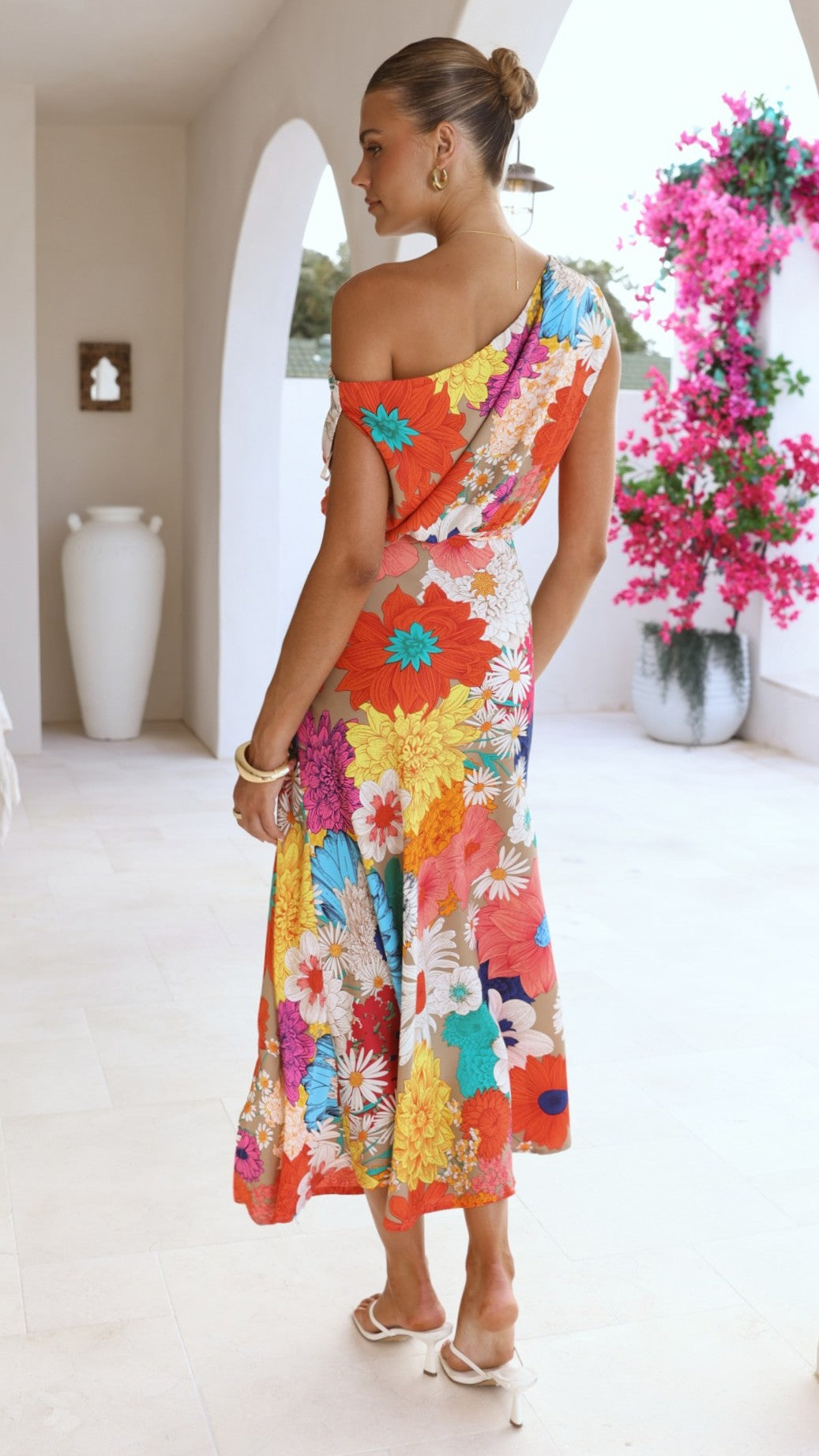 Bexley Midi Dress - Multi Floral - Billy J