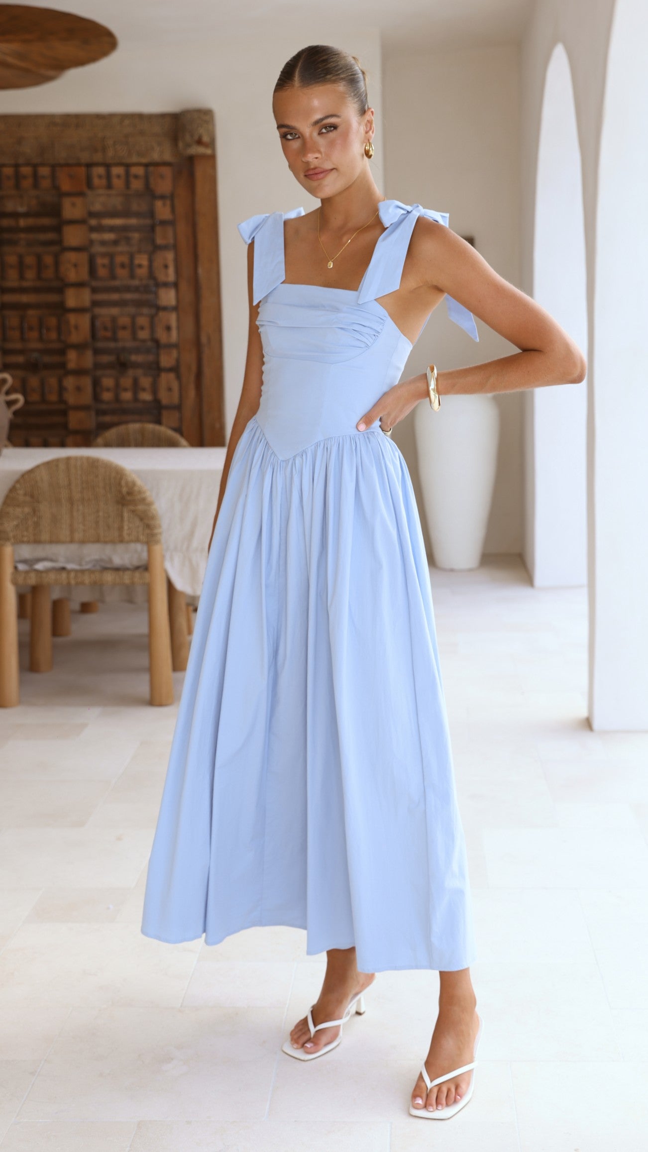 Haisley Maxi Dress - Blue - Billy J