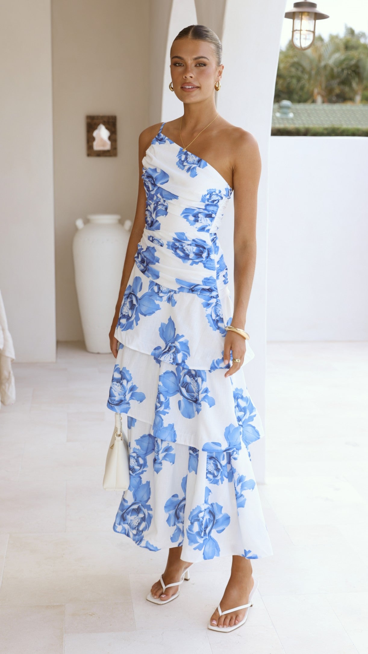 Nalani Maxi Dress - Blue Floral - Billy J