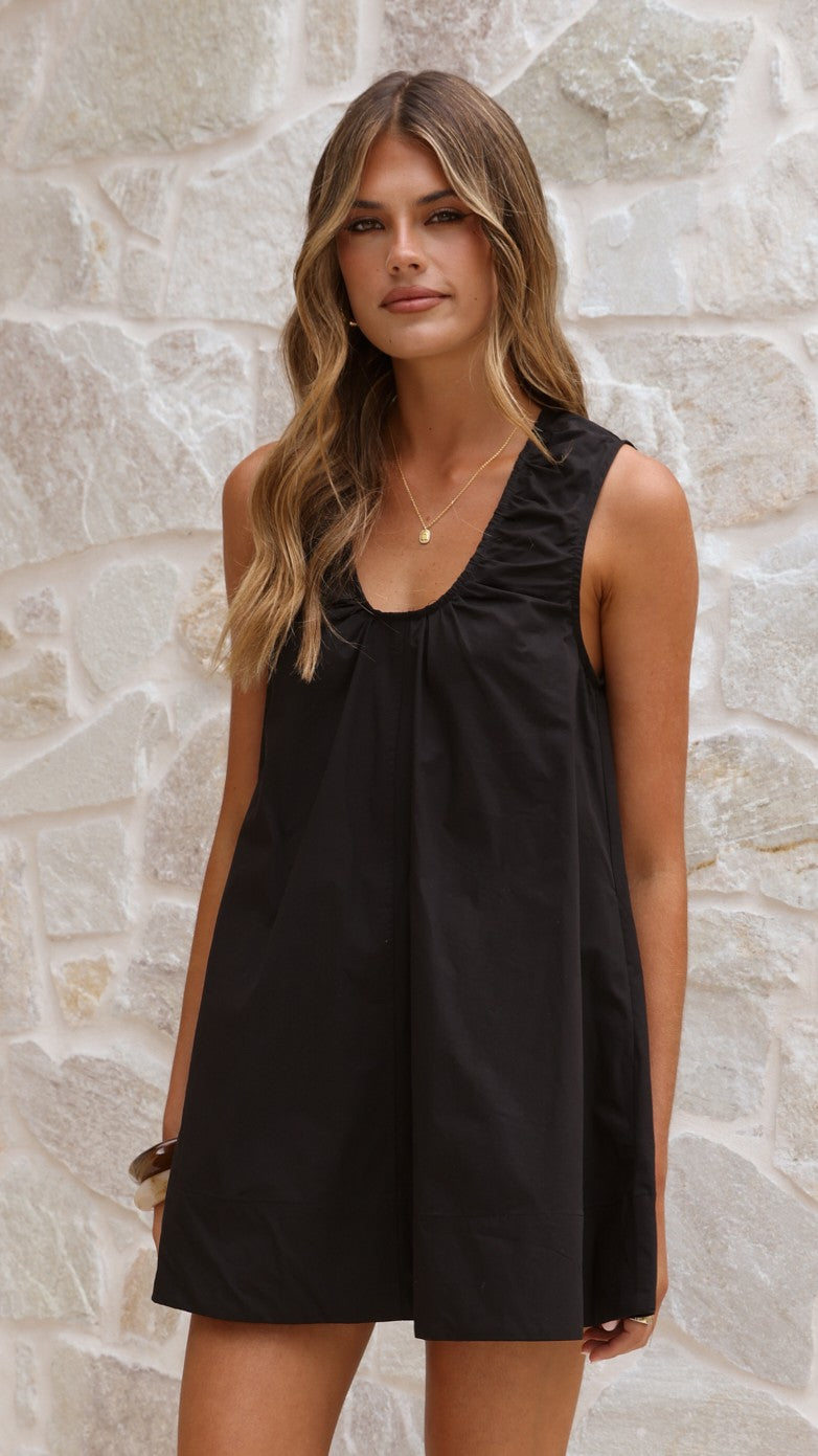 Vika Mini Dress - Black - Billy J
