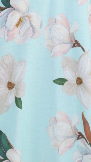 Skye Maxi Dress - Aqua/White Floral - Billy J