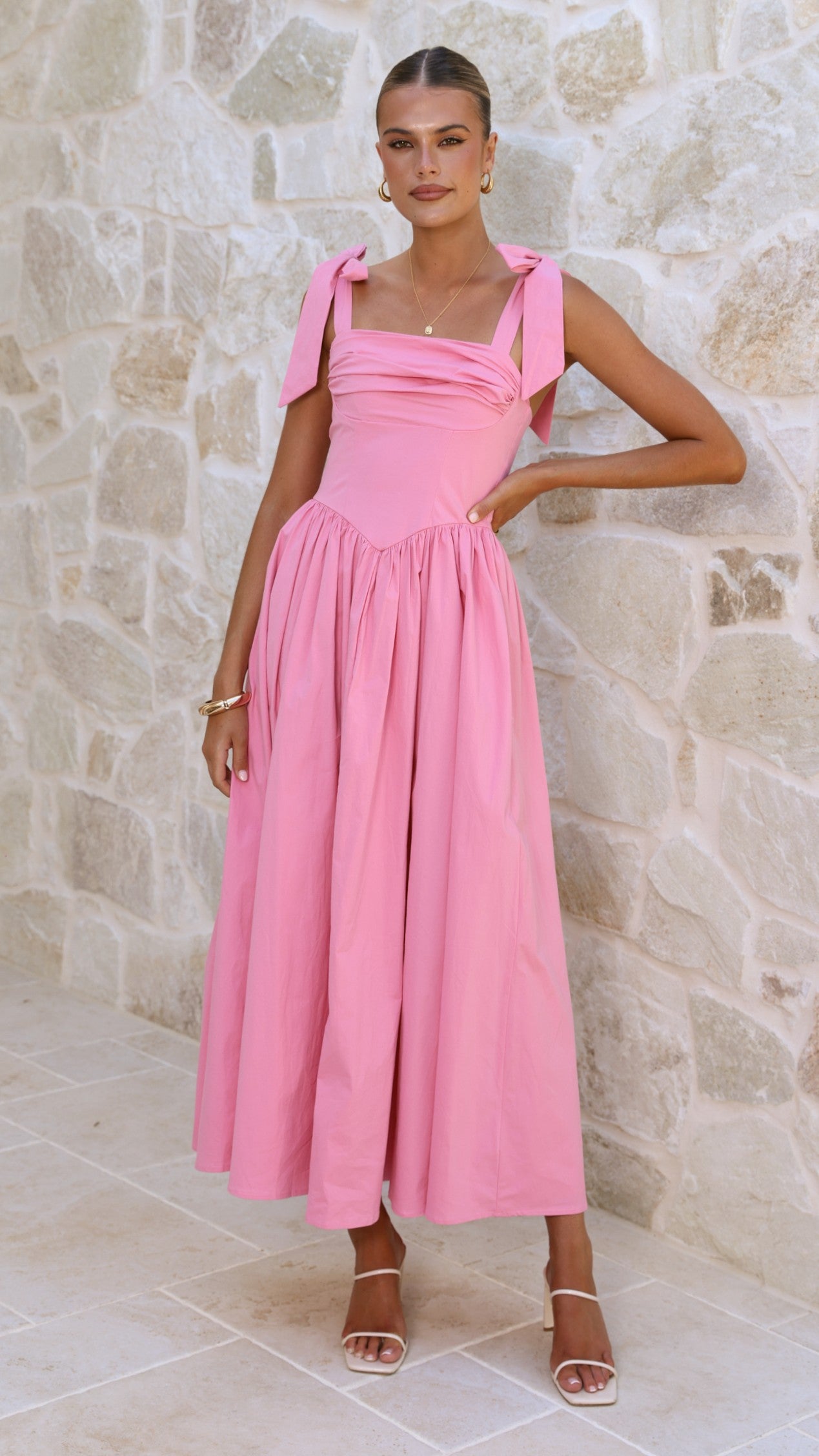Haisley Maxi Dress - Pink - Billy J