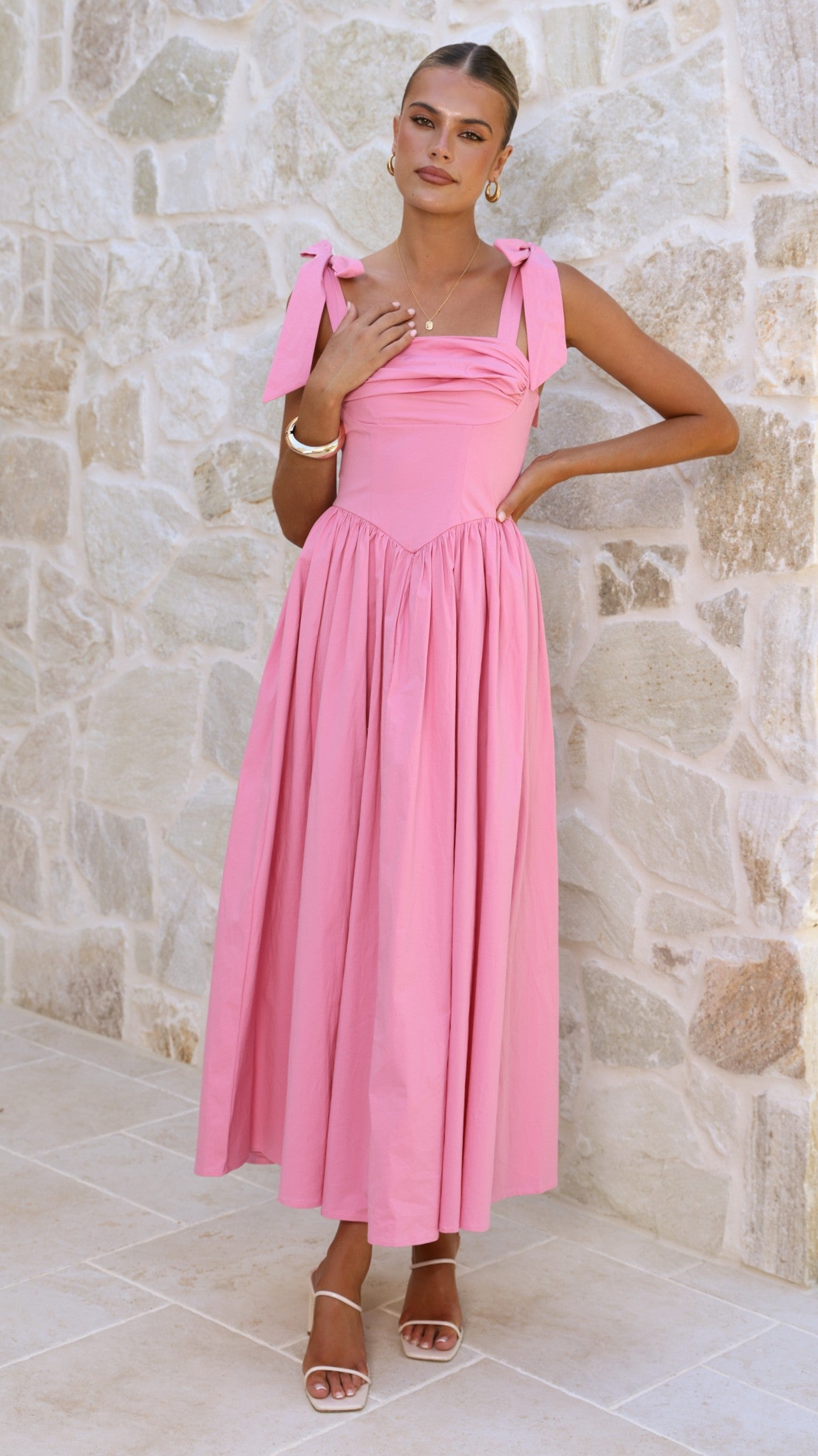 Haisley Maxi Dress - Pink - Billy J