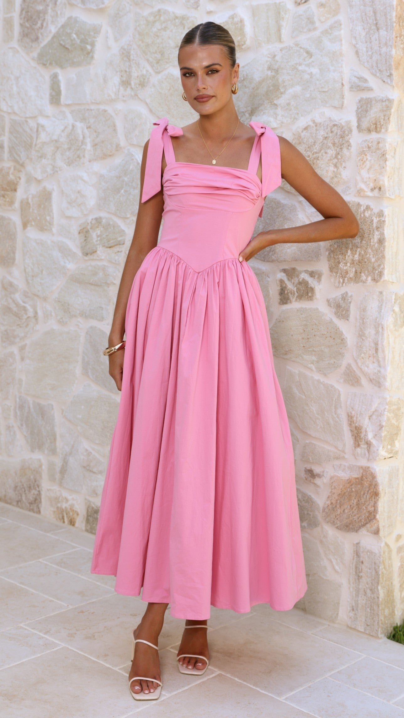 Haisley Maxi Dress - Pink - Billy J