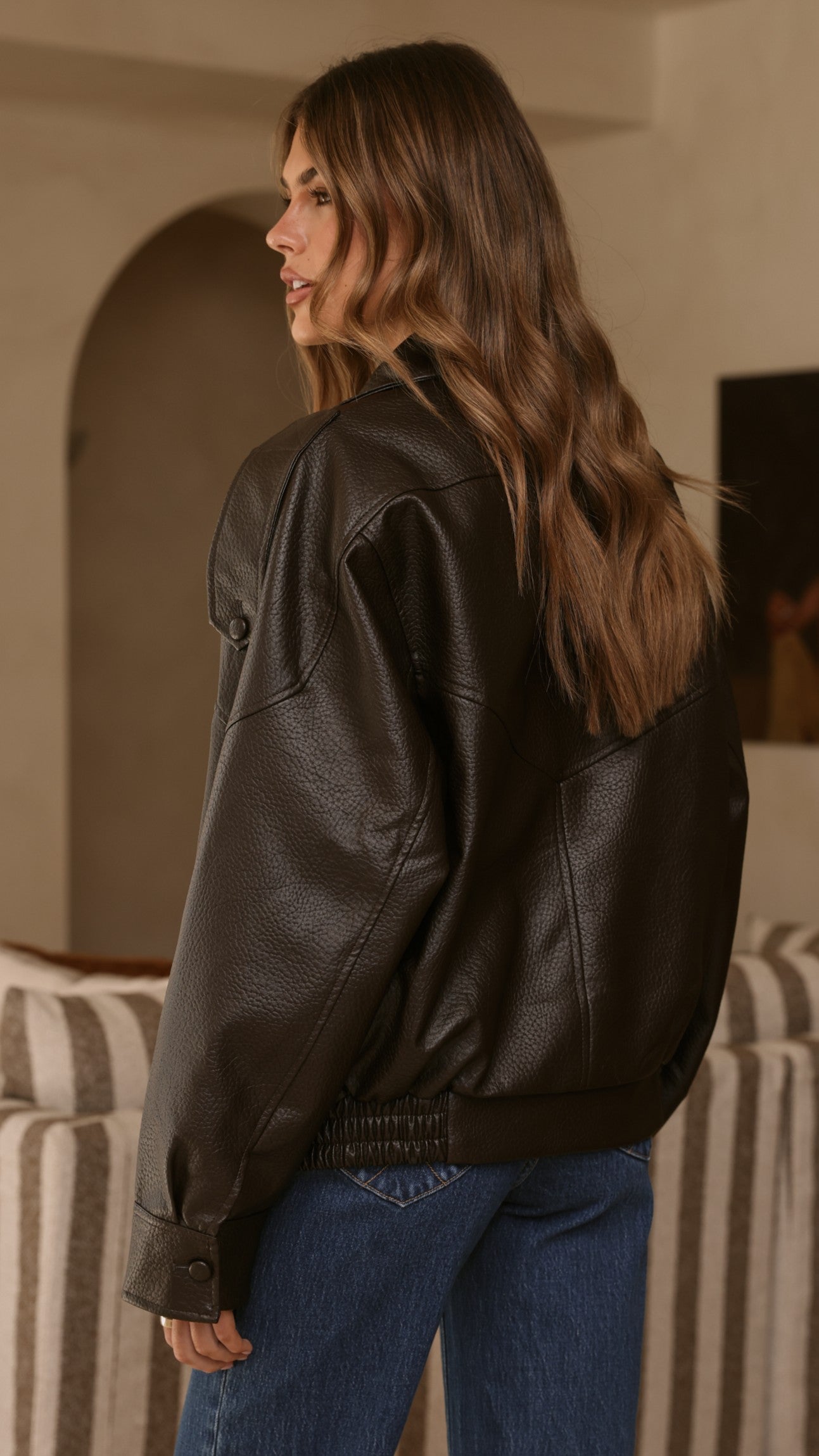 Asher Bomber Jacket - Chocolate - Billy J