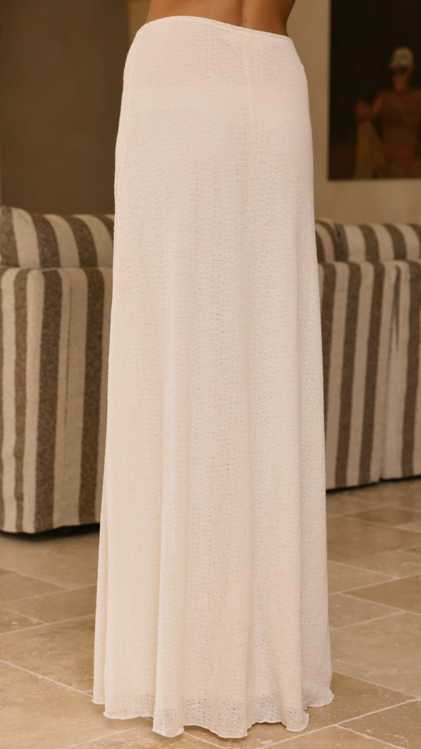 Bayley Knit Top and Skirt Set - Cream - Billy J