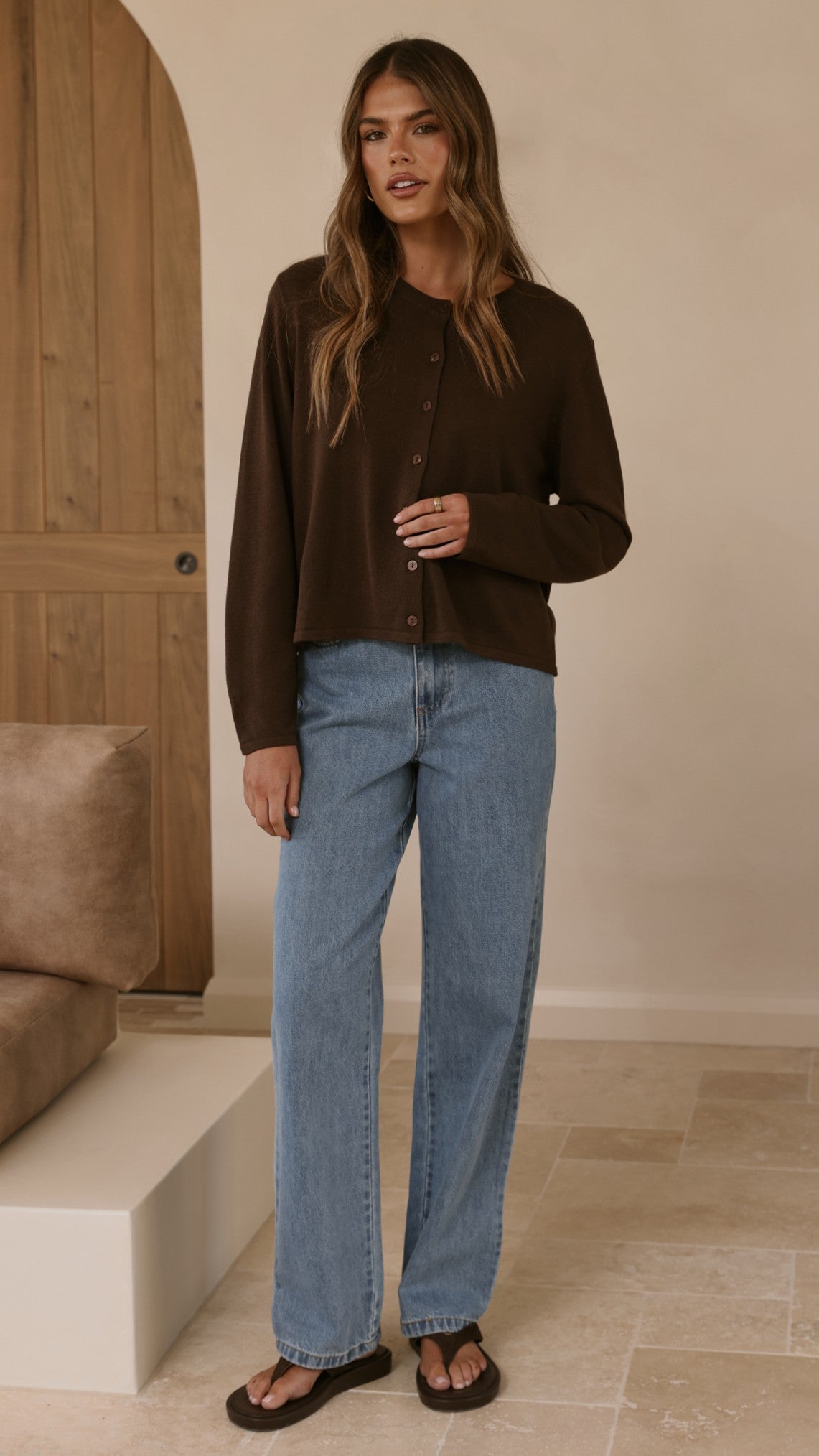 Lydia Cardigan - Chocolate - Billy J