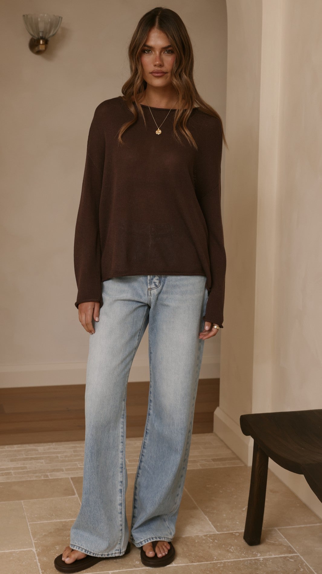Lakoa Knit Top - Chocolate - Billy J