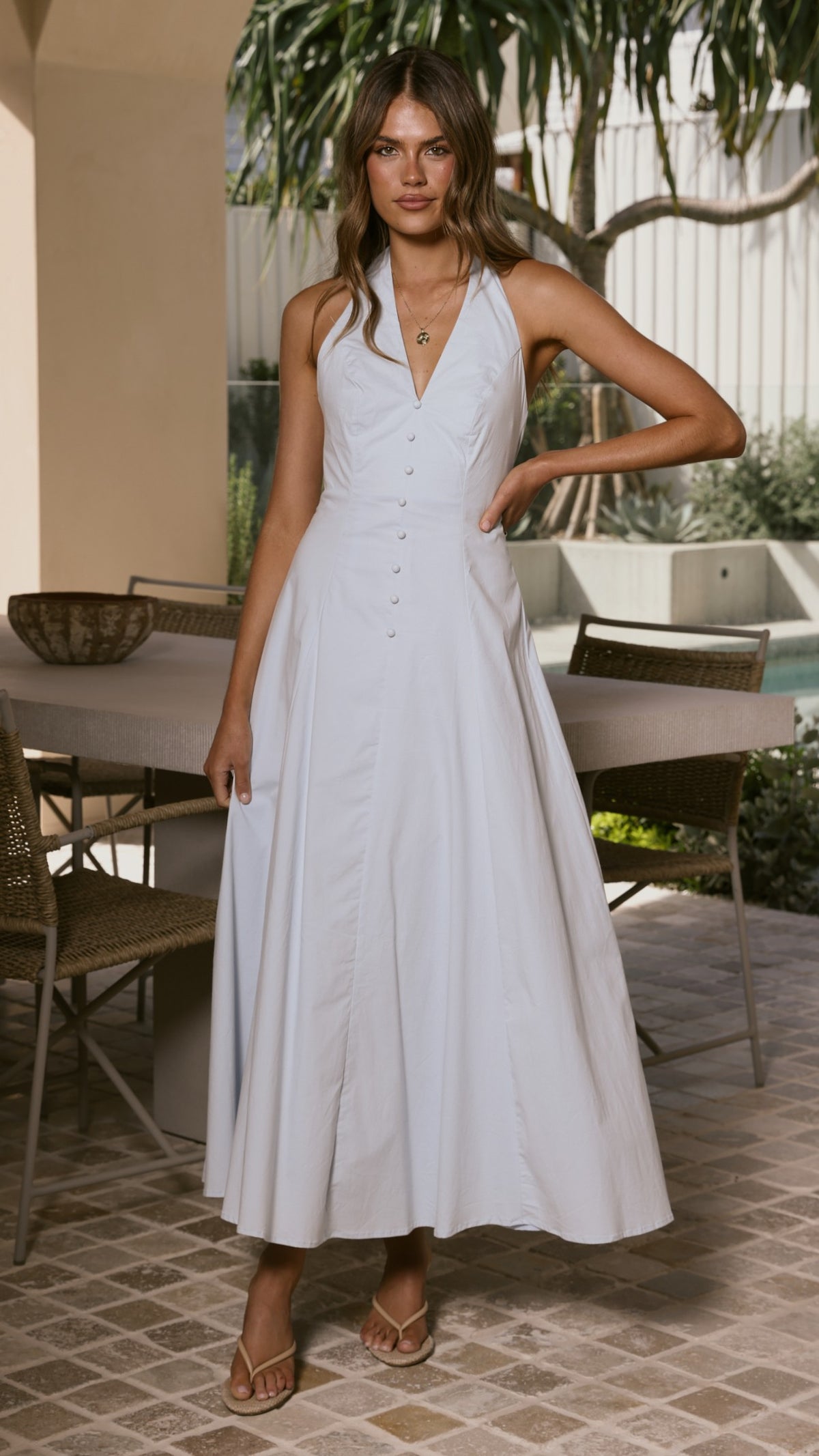 Kaia Maxi Dress - Blue - Billy J