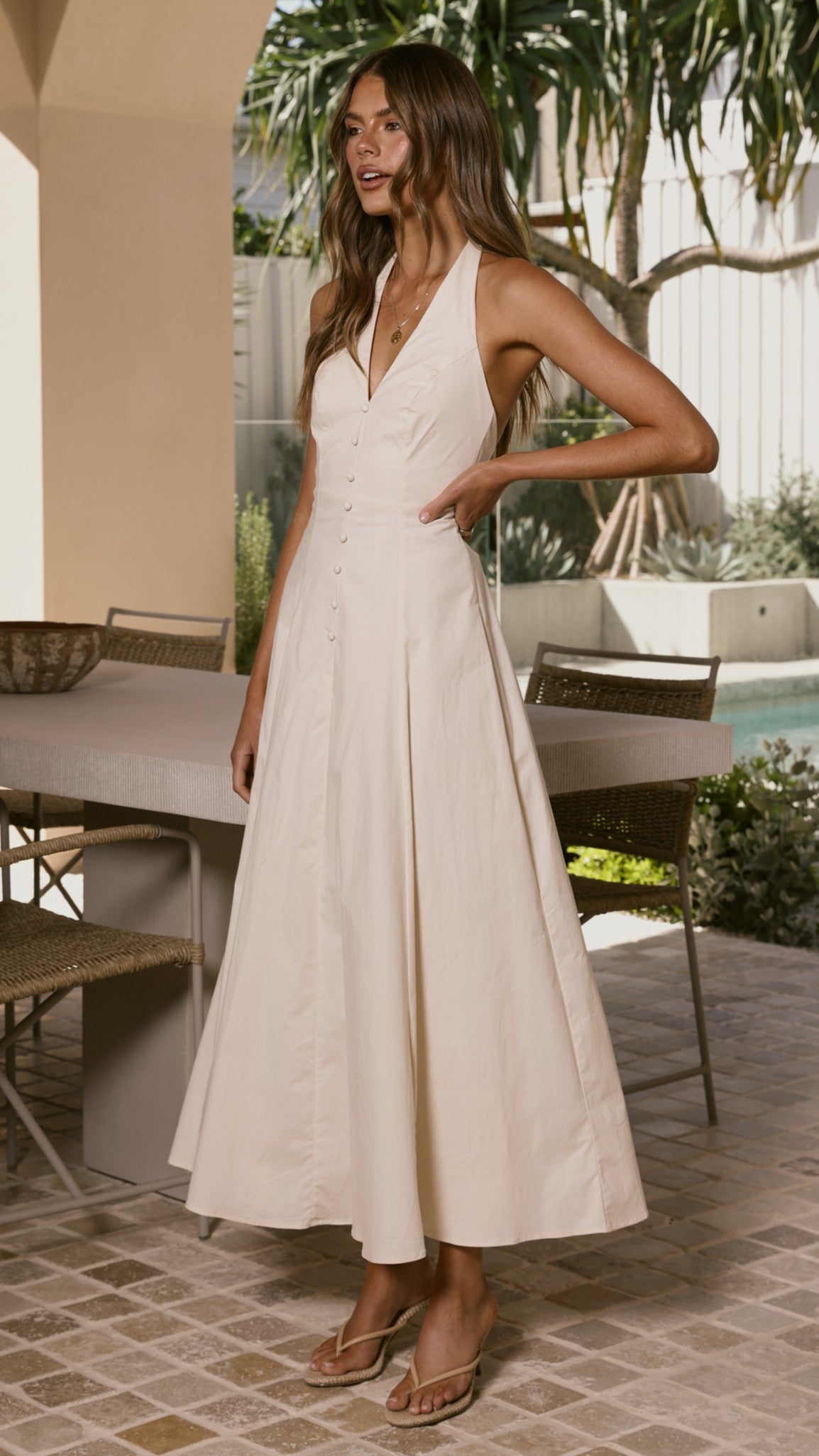 Kaia Maxi Dress - Vanilla - Billy J