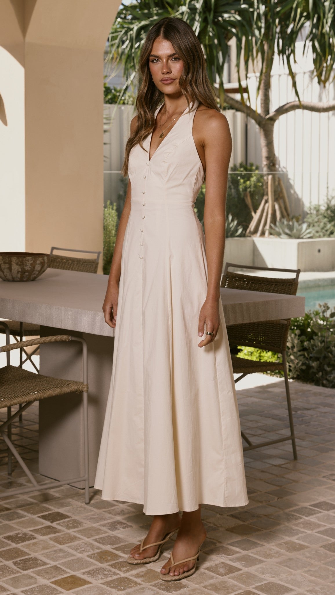 Kaia Maxi Dress - Vanilla - Billy J
