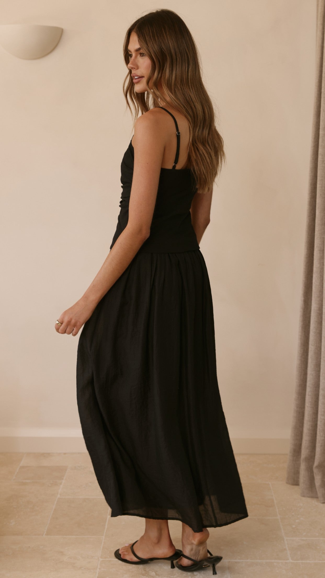 Valentina Maxi Dress - Black - Billy J