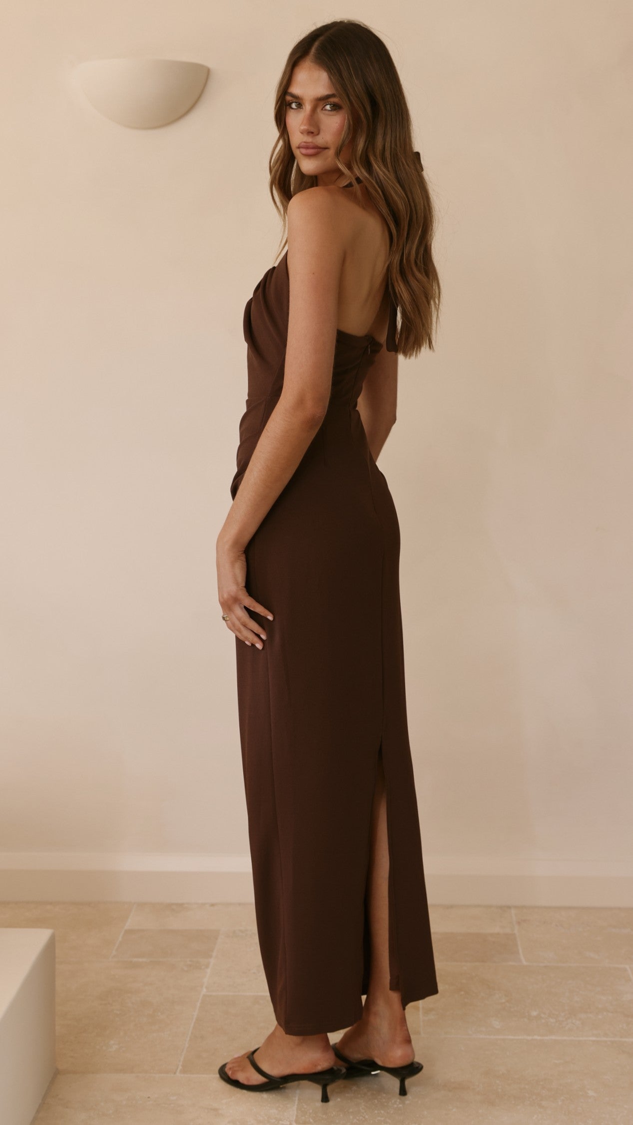 Dita Maxi Dress - Chocolate - Billy J