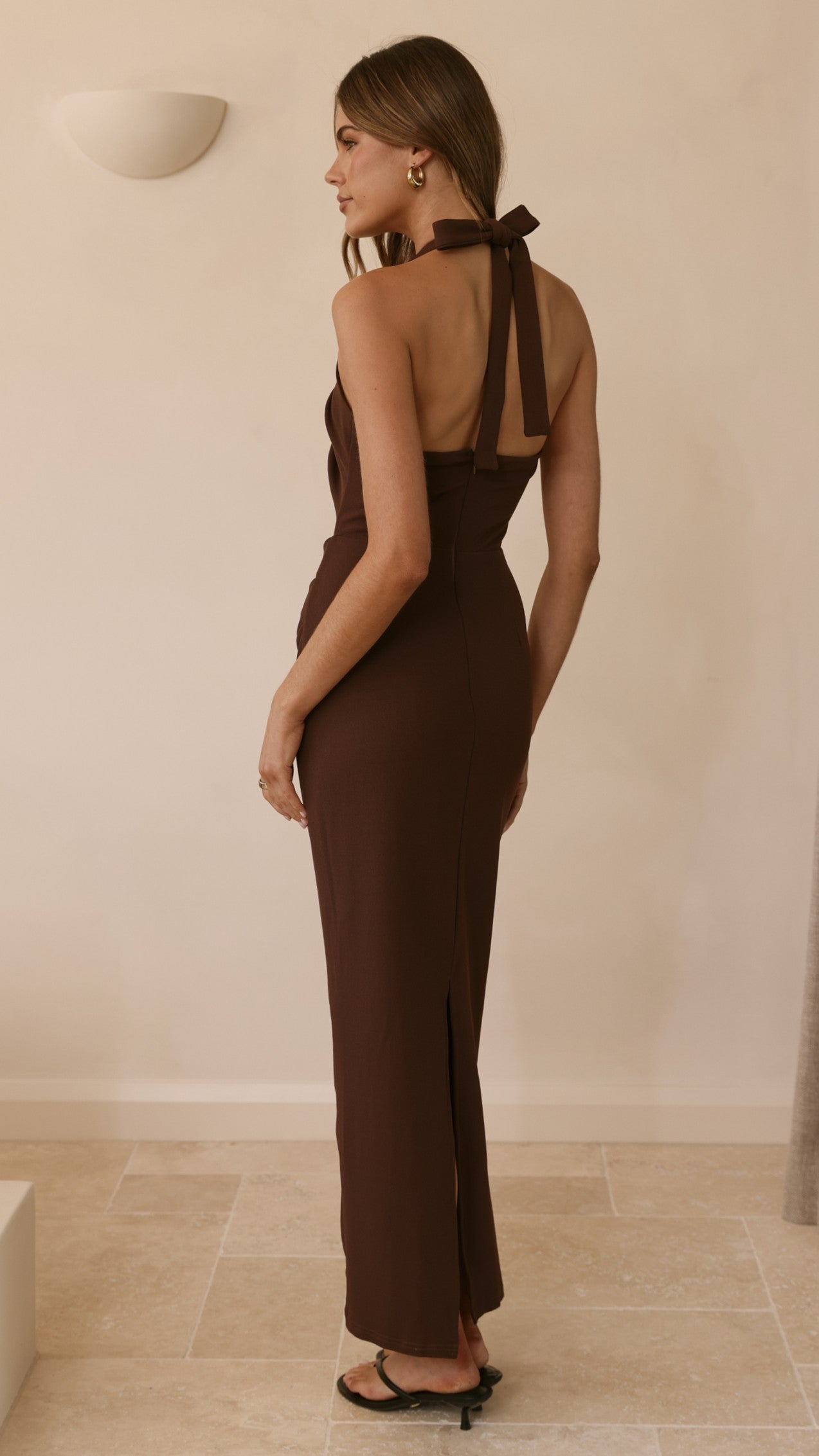 Dita Maxi Dress - Chocolate - Billy J