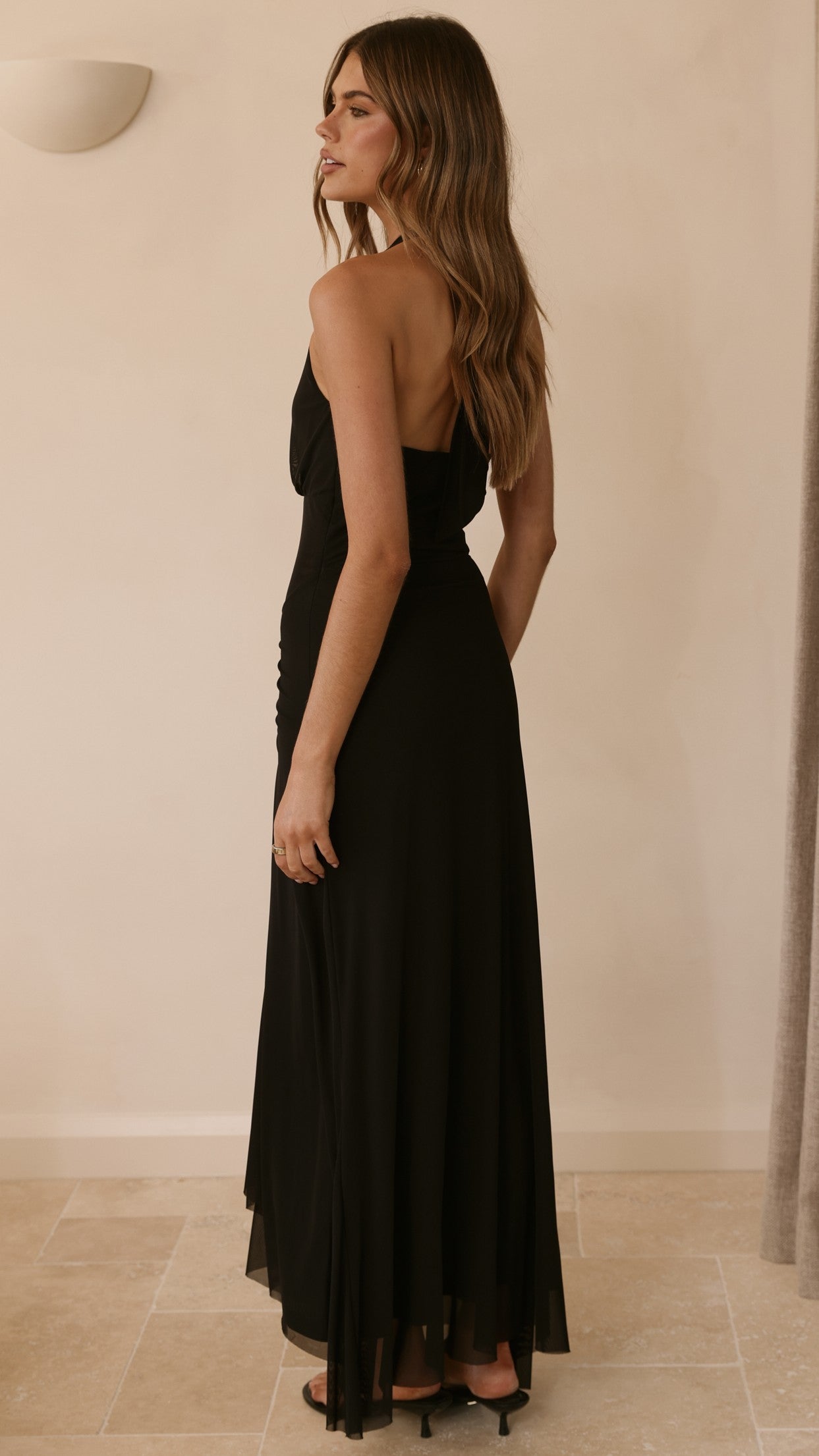 Meredith Maxi Dress - Black - Billy J