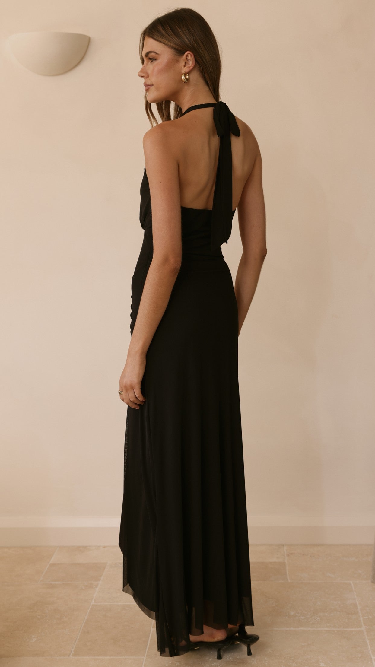 Meredith Maxi Dress - Black - Billy J