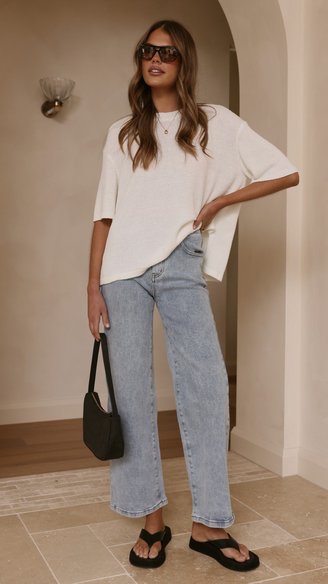 Vinnie Straight Leg Jeans - Light Blue - Billy J