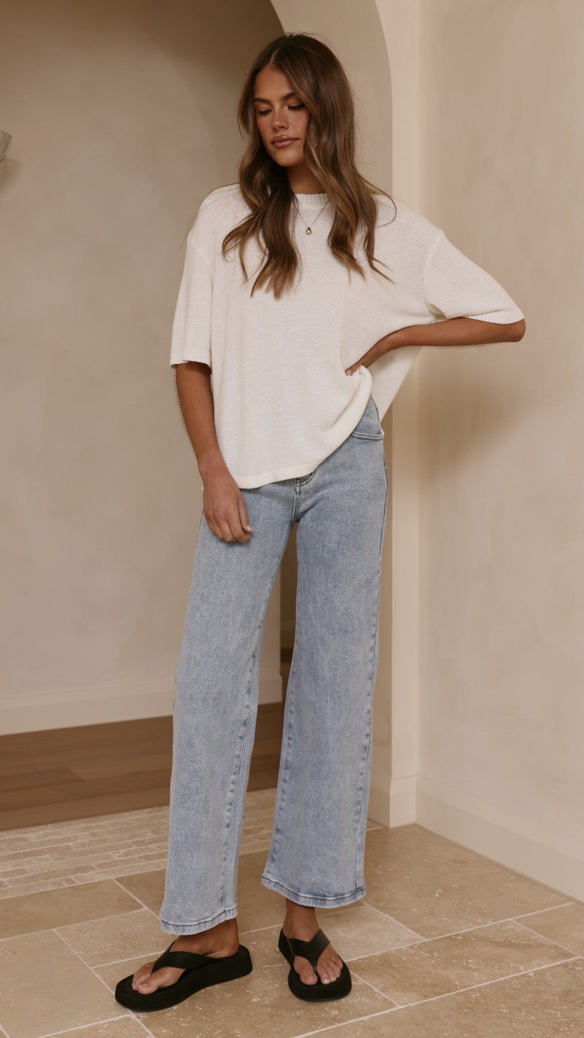 Vinnie Straight Leg Jeans - Light Blue - Billy J