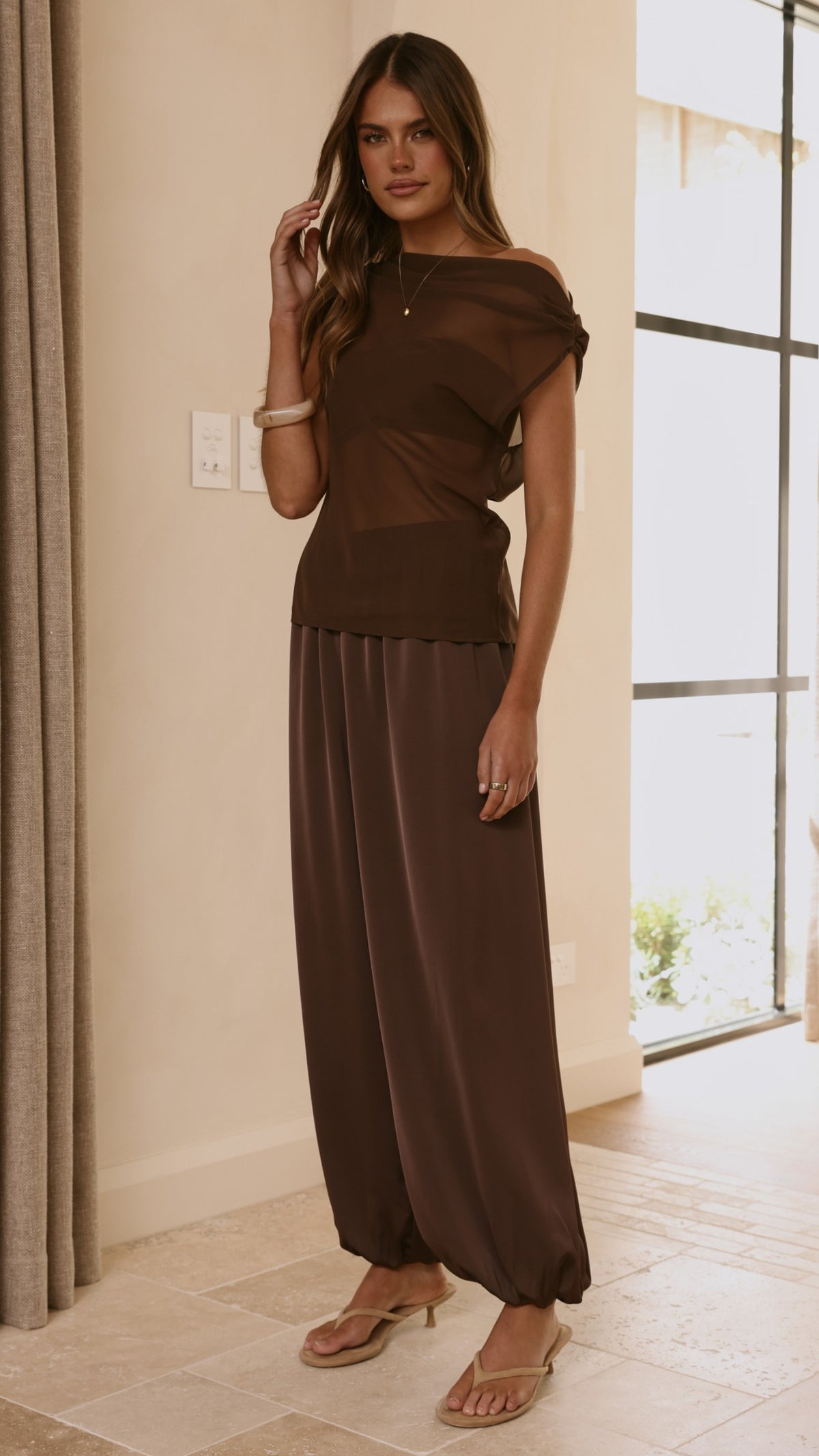 Ariella Pants - Chocolate - Billy J
